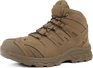 Waterproof Hiking Boots for Men Mid Trekking Shoes Lightweight Backpacking Shoes Mountaineering Outdoor Leather Boots