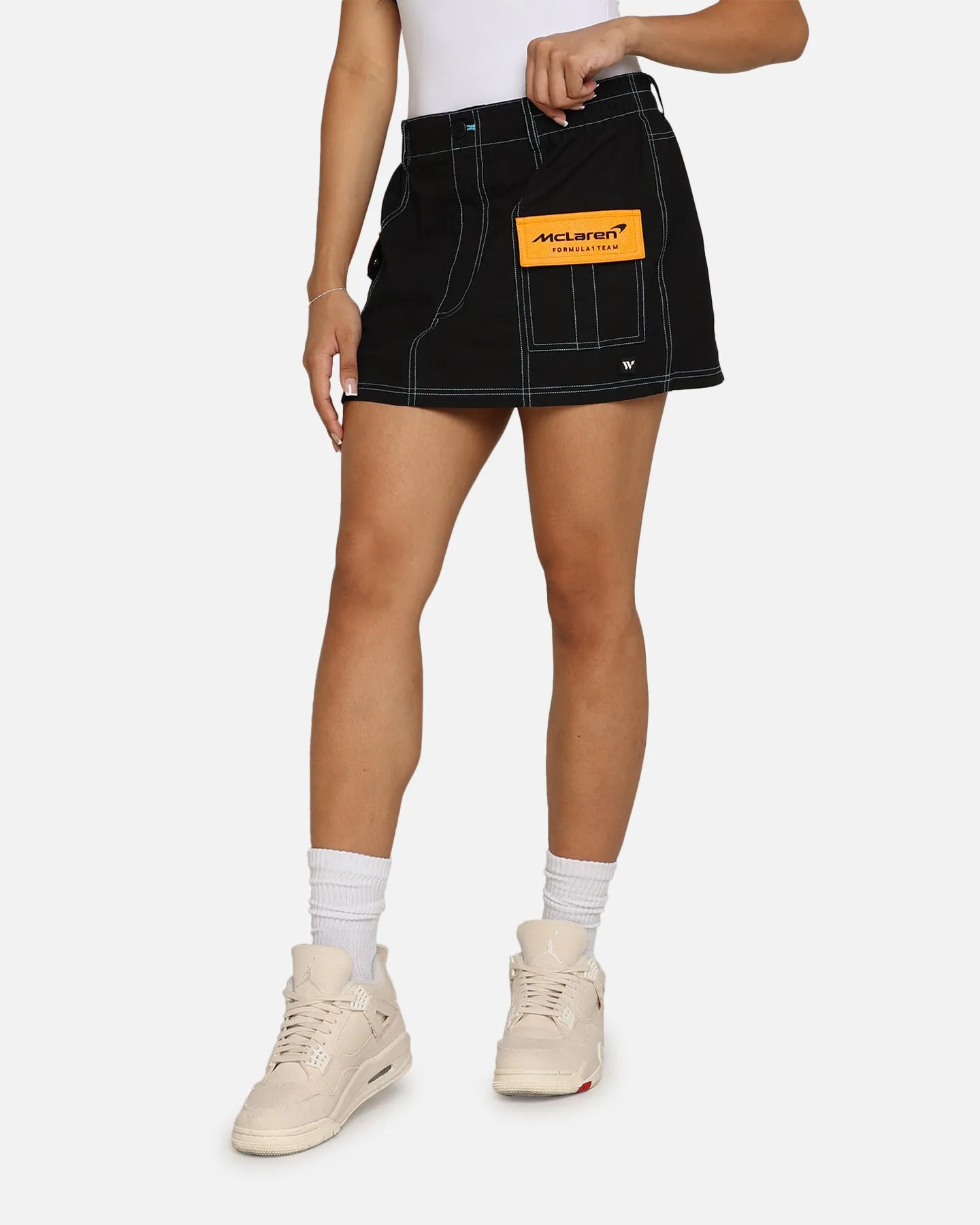 We Are The Wild Collective X McLaren Women's Cargo Skirt Black