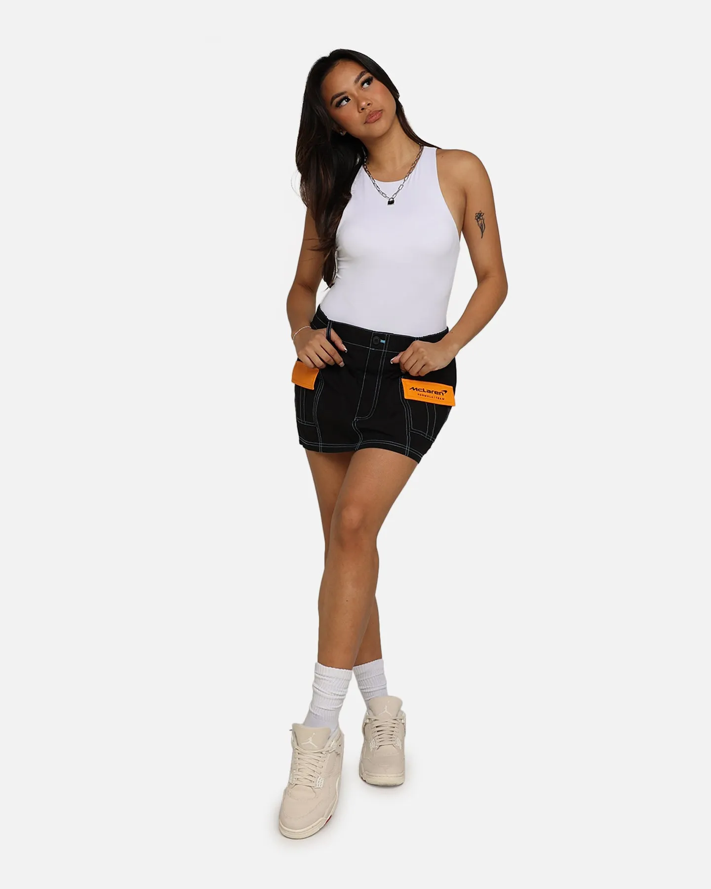 We Are The Wild Collective X McLaren Women's Cargo Skirt Black