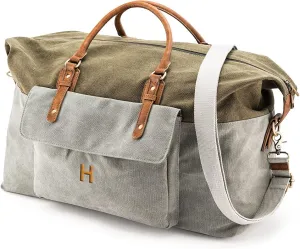 WEDDINGSTAR Large Canvas Weekend Travel Tote Bag
