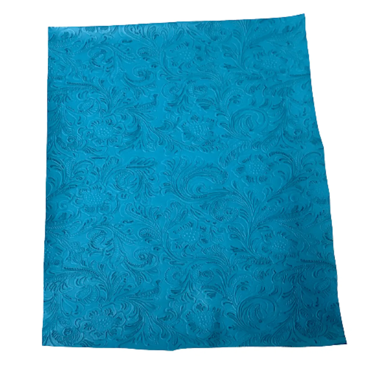 Western Floral PU Faux Leather Vinyl Fabric
