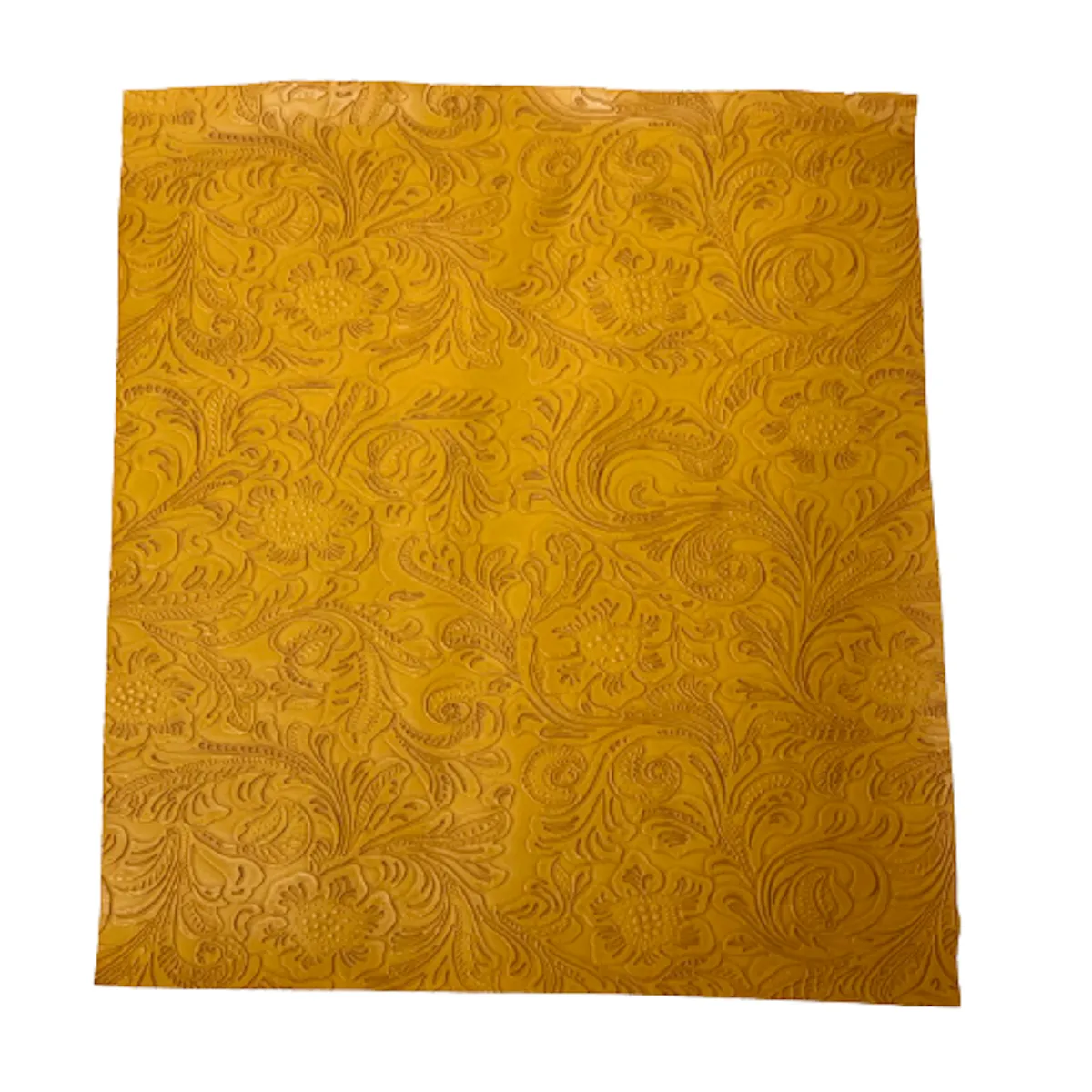 Western Floral PU Faux Leather Vinyl Fabric