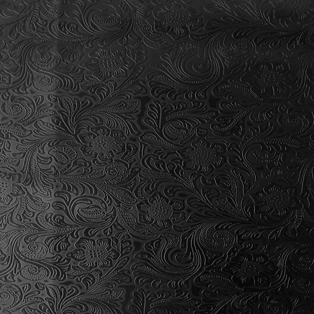 Western Floral PU Faux Leather Vinyl Fabric
