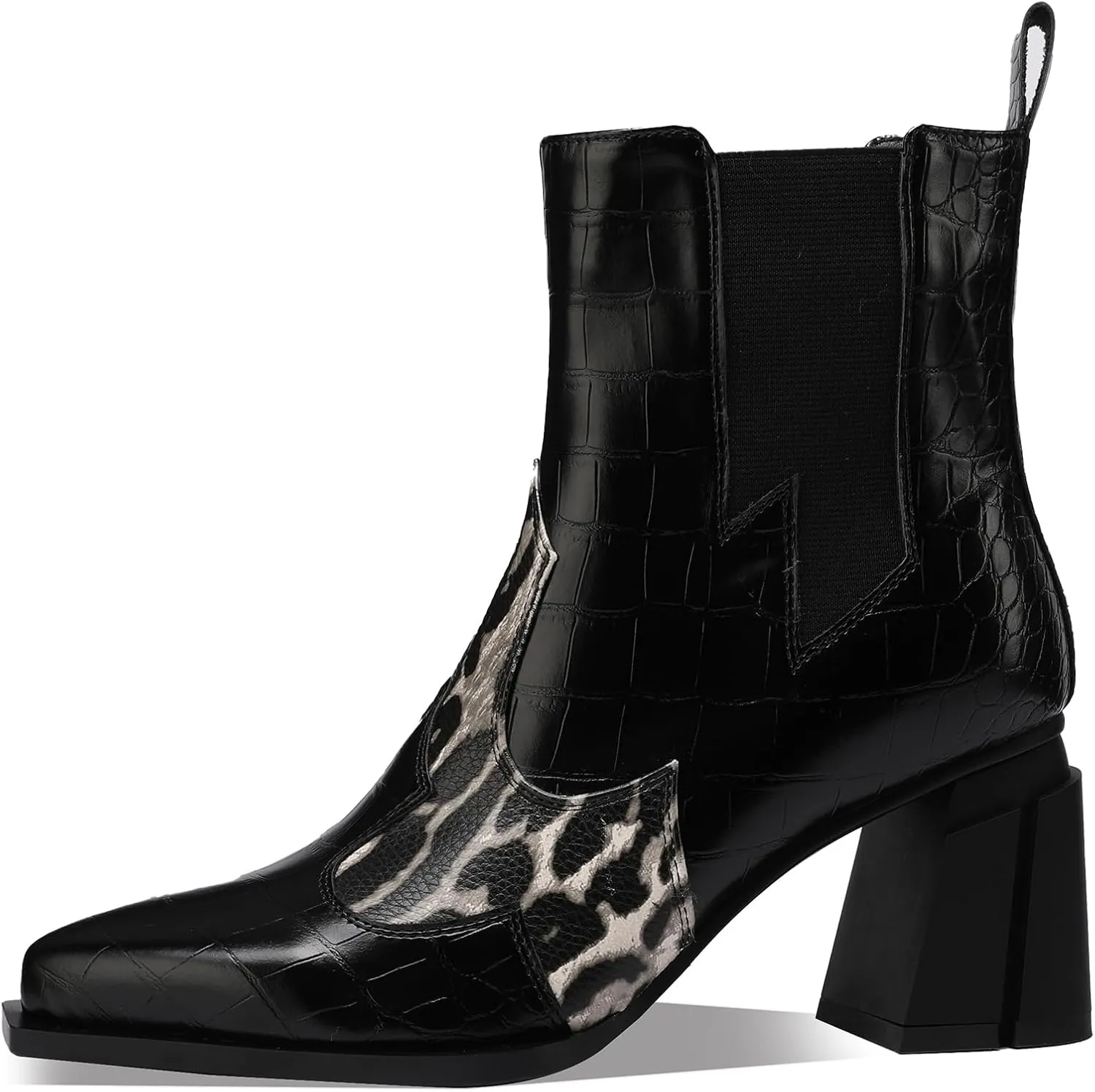 Western Gladiator Boots For Women Winter Ankle Extra Wide Calf Booties Botas Para Mujer Chelsea Leather Chunky Block Dress Combat Warm Lined Cowboy Cowgirl Ladies High Heels