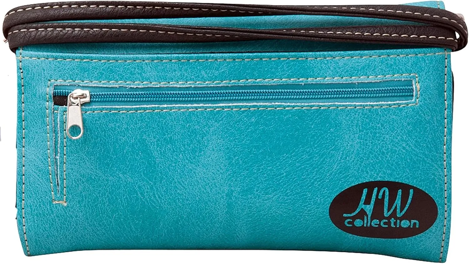 Western Owl Art Heart Crossbody Wristlet Clutch Wallet