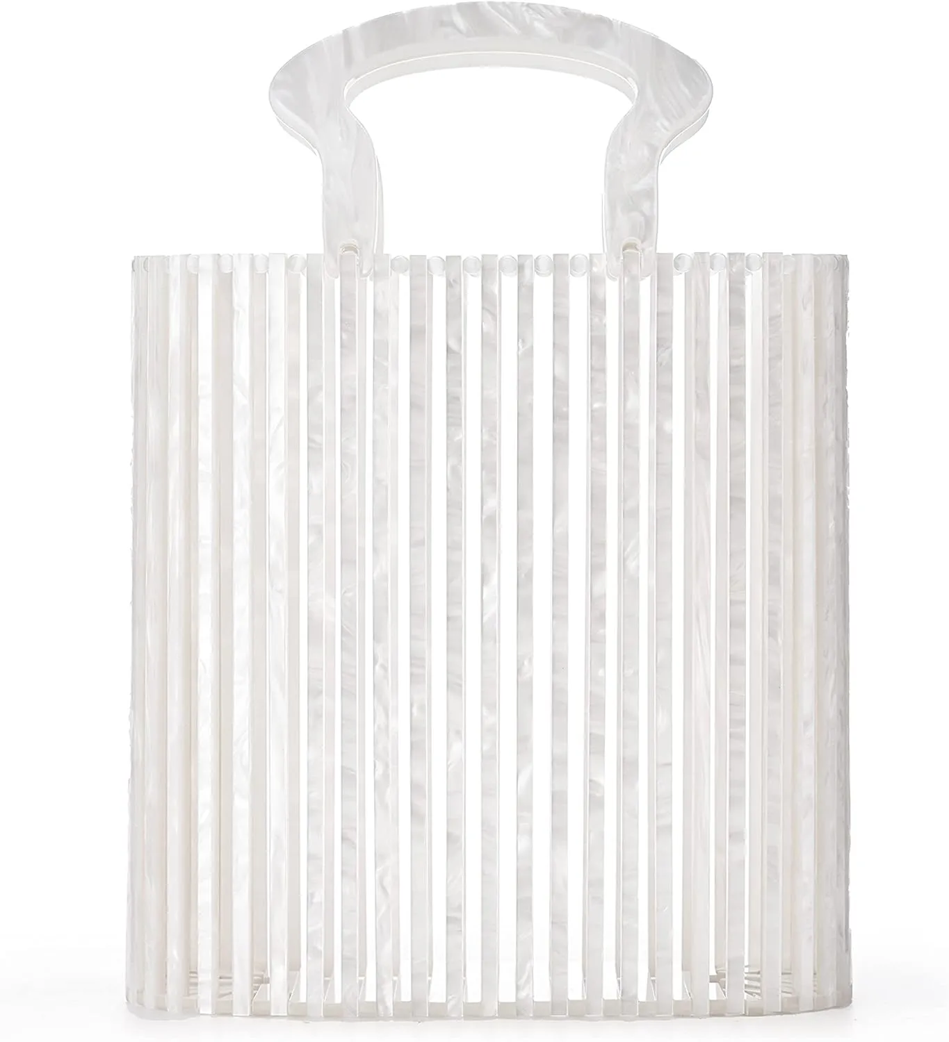 Women Acrylic Handbag Clutch Beach Bag Handmade Tote Ark Bag Top Handle Bags Fashion Party Clutch Purse