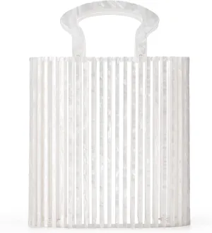 Women Acrylic Handbag Clutch Beach Bag Handmade Tote Ark Bag Top Handle Bags Fashion Party Clutch Purse