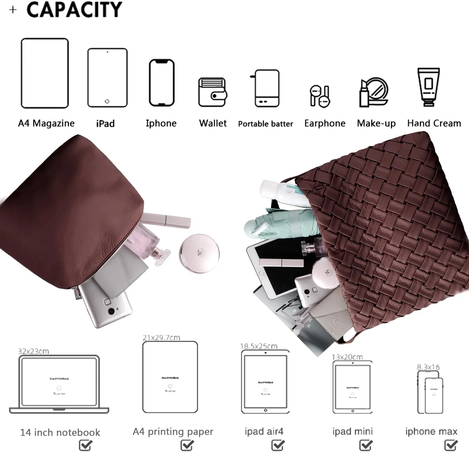 Women Boston Bag Woven Tote Vegan Leather Handbags Female Satchel Messenger Bag Fashion Shoulder Crossbody Bag Casual Hobo