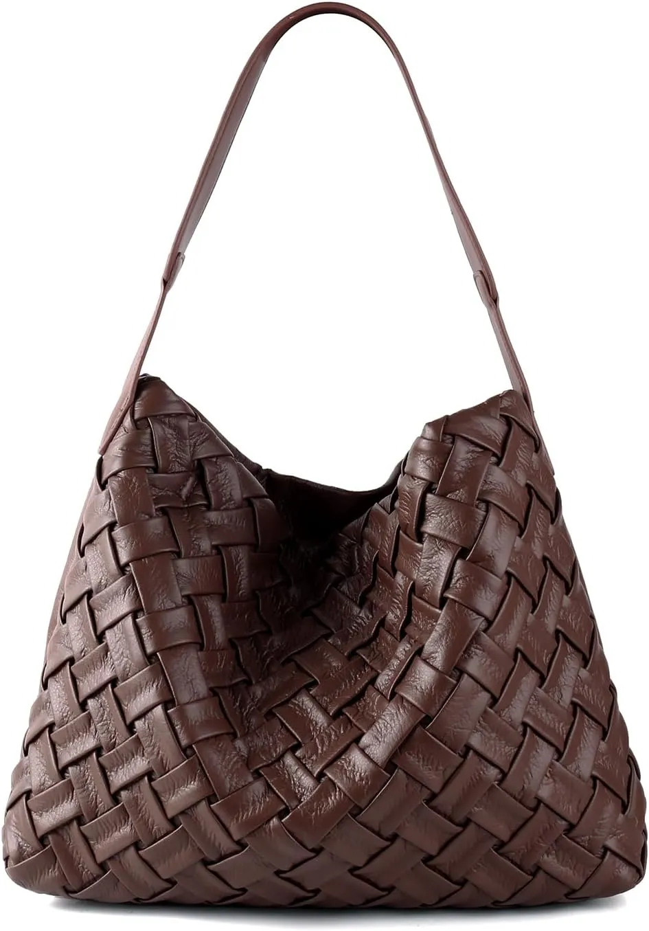 Women Boston Bag Woven Tote Vegan Leather Handbags Female Satchel Messenger Bag Fashion Shoulder Crossbody Bag Casual Hobo