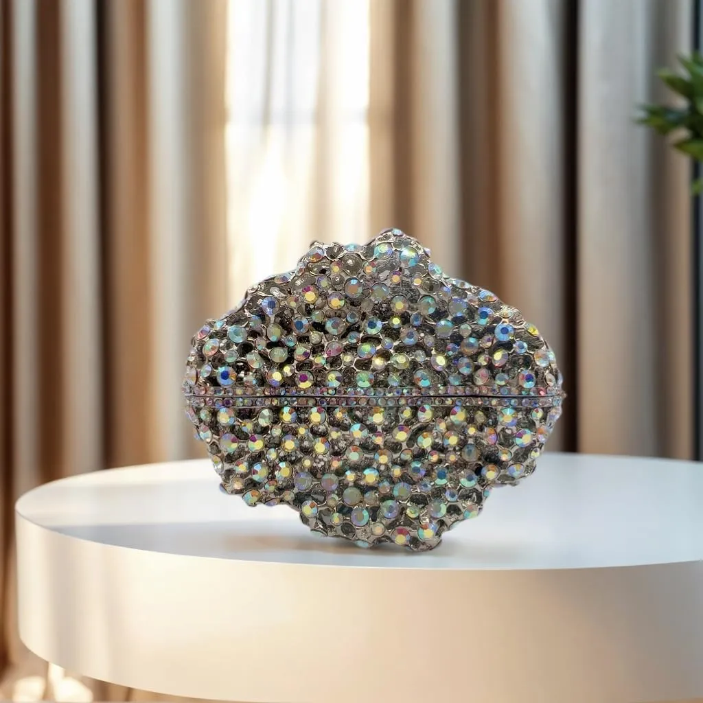 Women Cute Candy Rhinestone Wedding Evening Bag Shinny Crystal Diamond Clutch Purse for Prom Party Cocktail Dating