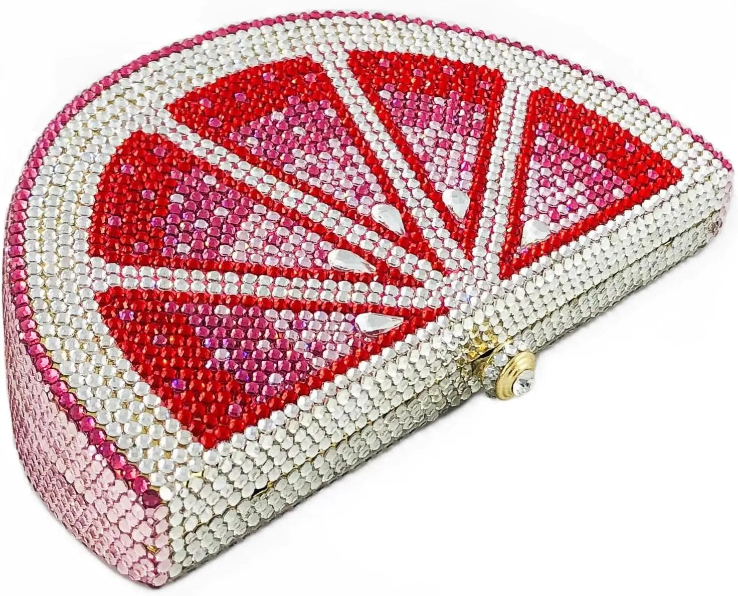 Women Cute Fruit Evening Clutch Sparkling Rhinestones Purse Crystal Banquet Prom Shoulder Bag