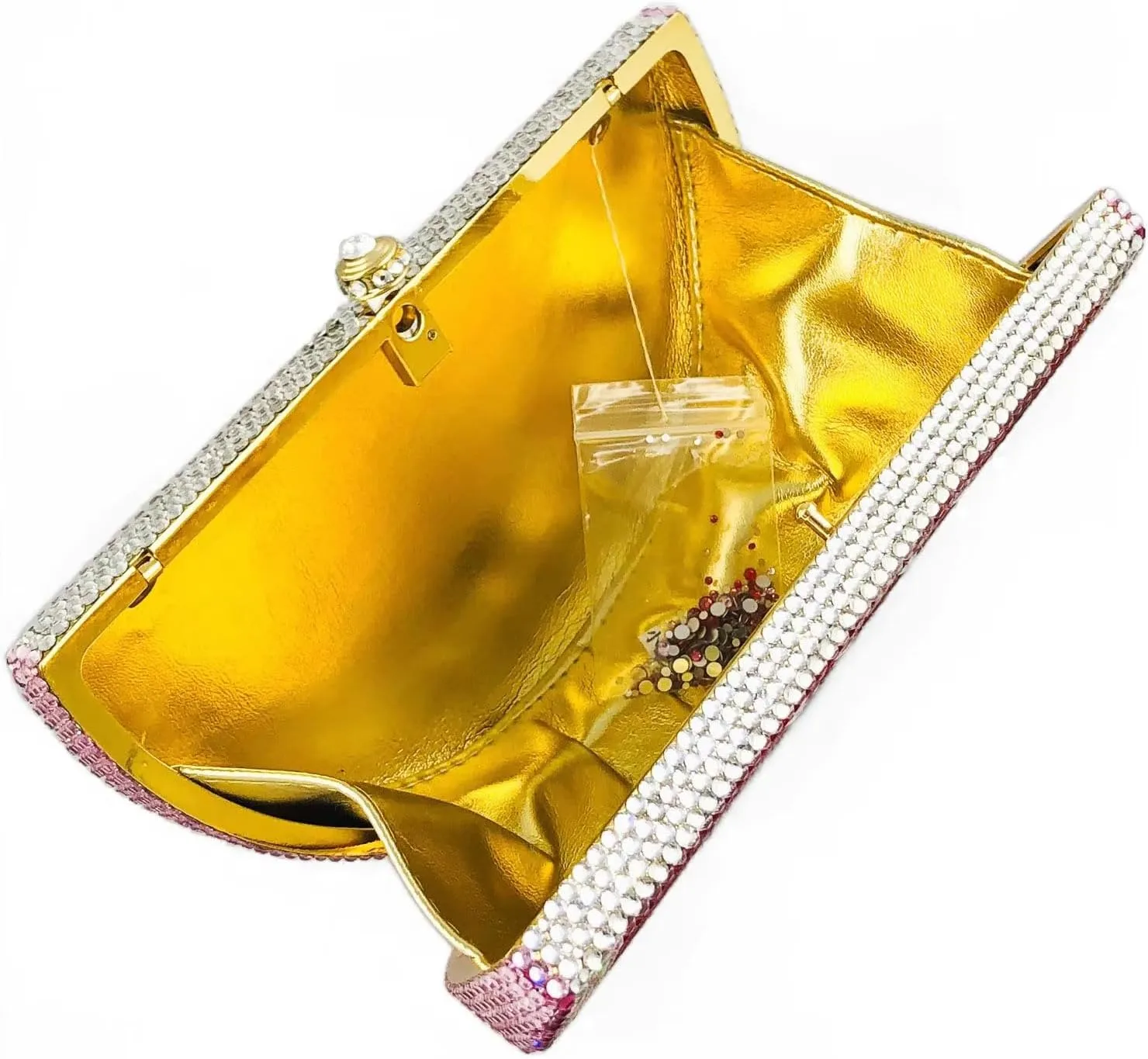Women Cute Fruit Evening Clutch Sparkling Rhinestones Purse Crystal Banquet Prom Shoulder Bag