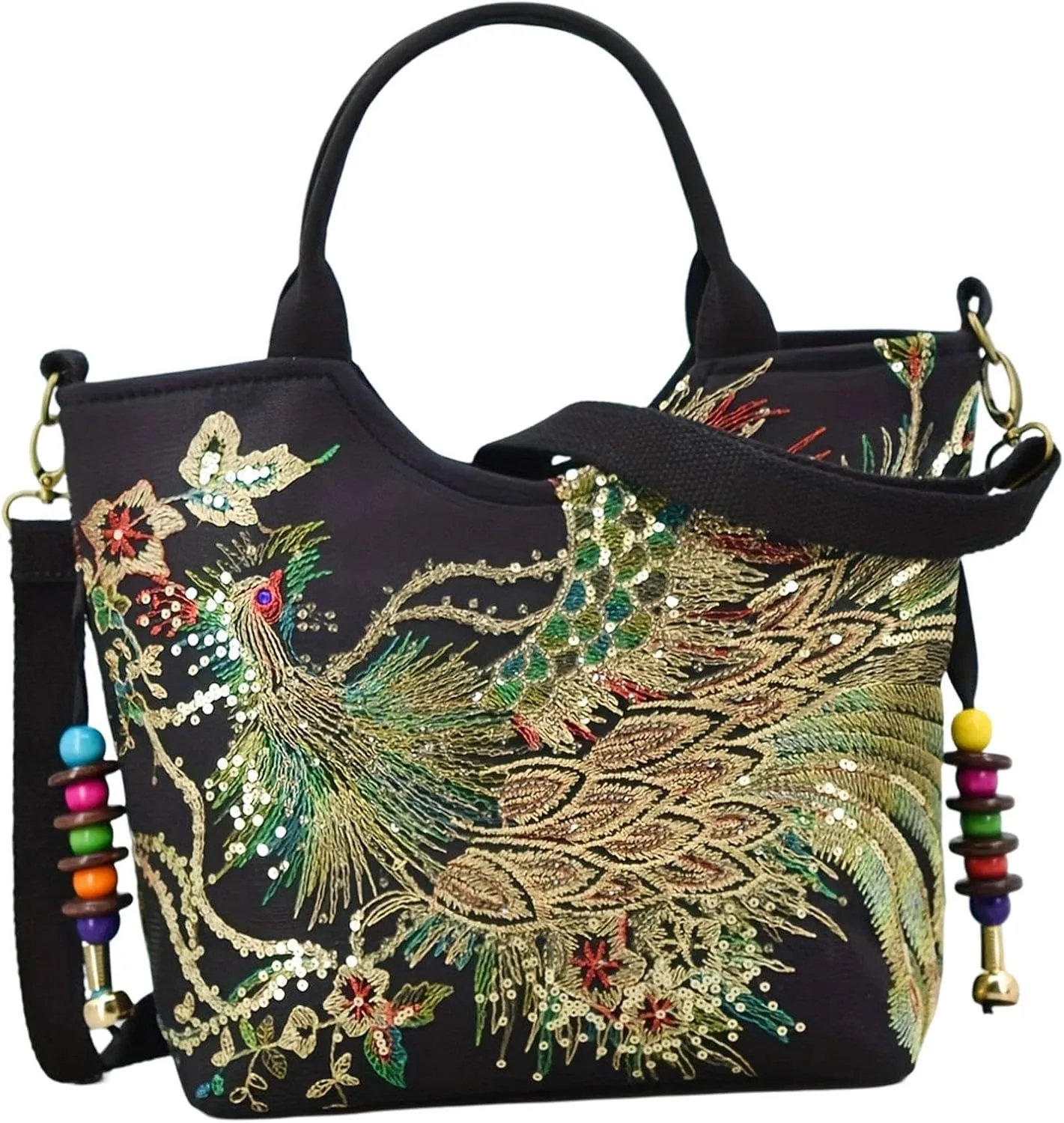 Women Embroidery Handbag Satchel Bag Tote for Party Ladies Dating Outdoor