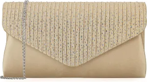 Women Evening Bag Crystal Wedding Clutch Purse Rhinestone Envelope Handbag for Prom Cocktail Party