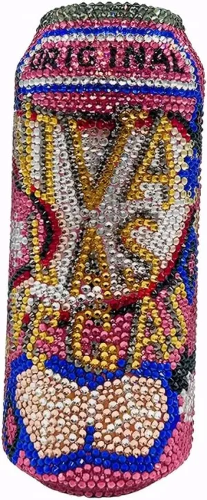 Women Fashion Cola Cans Crystal Evening Bag Cool Artificial Diamond Clutch Purse for Night Out Cocktail Festival