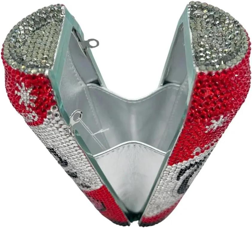 Women Fashion Cola Cans Crystal Evening Bag Cool Artificial Diamond Clutch Purse for Night Out Cocktail Festival