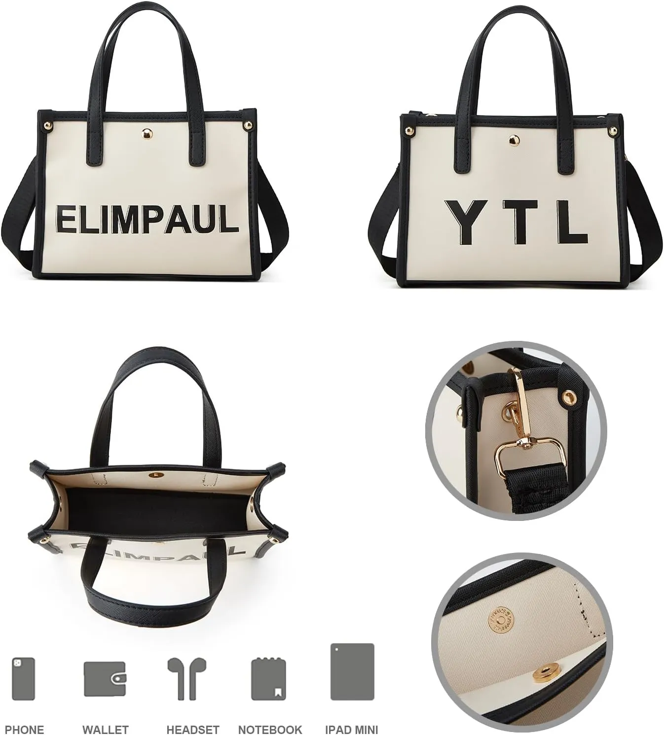 Women Fashion Handbag Wallet Tote Bag Shoulder Bag Top Handle Satchel Purse Set