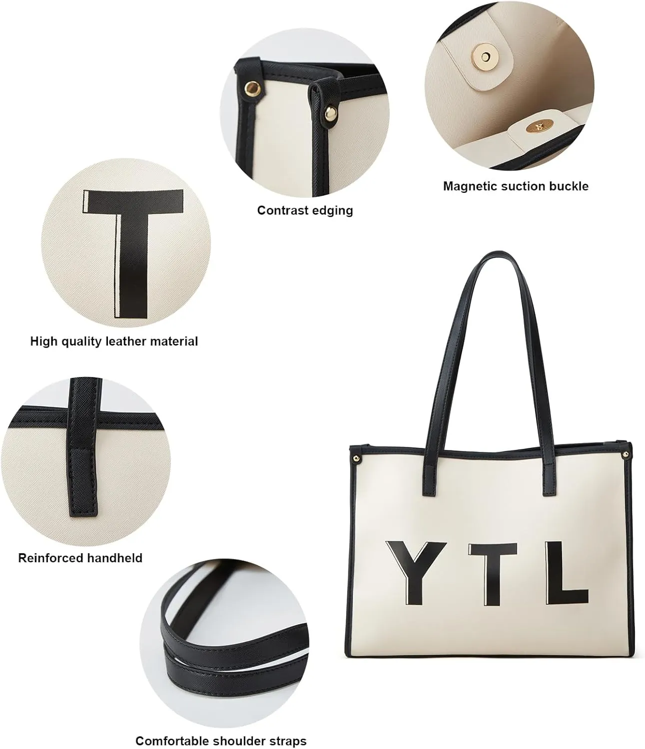 Women Fashion Handbag Wallet Tote Bag Shoulder Bag Top Handle Satchel Purse Set