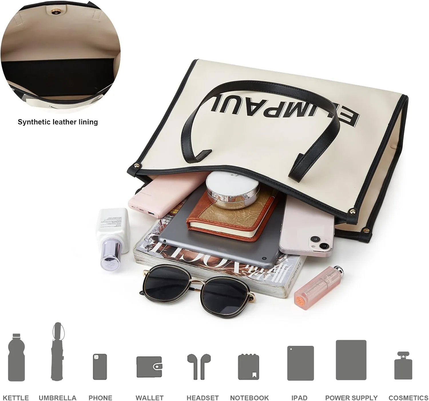 Women Fashion Handbag Wallet Tote Bag Shoulder Bag Top Handle Satchel Purse Set