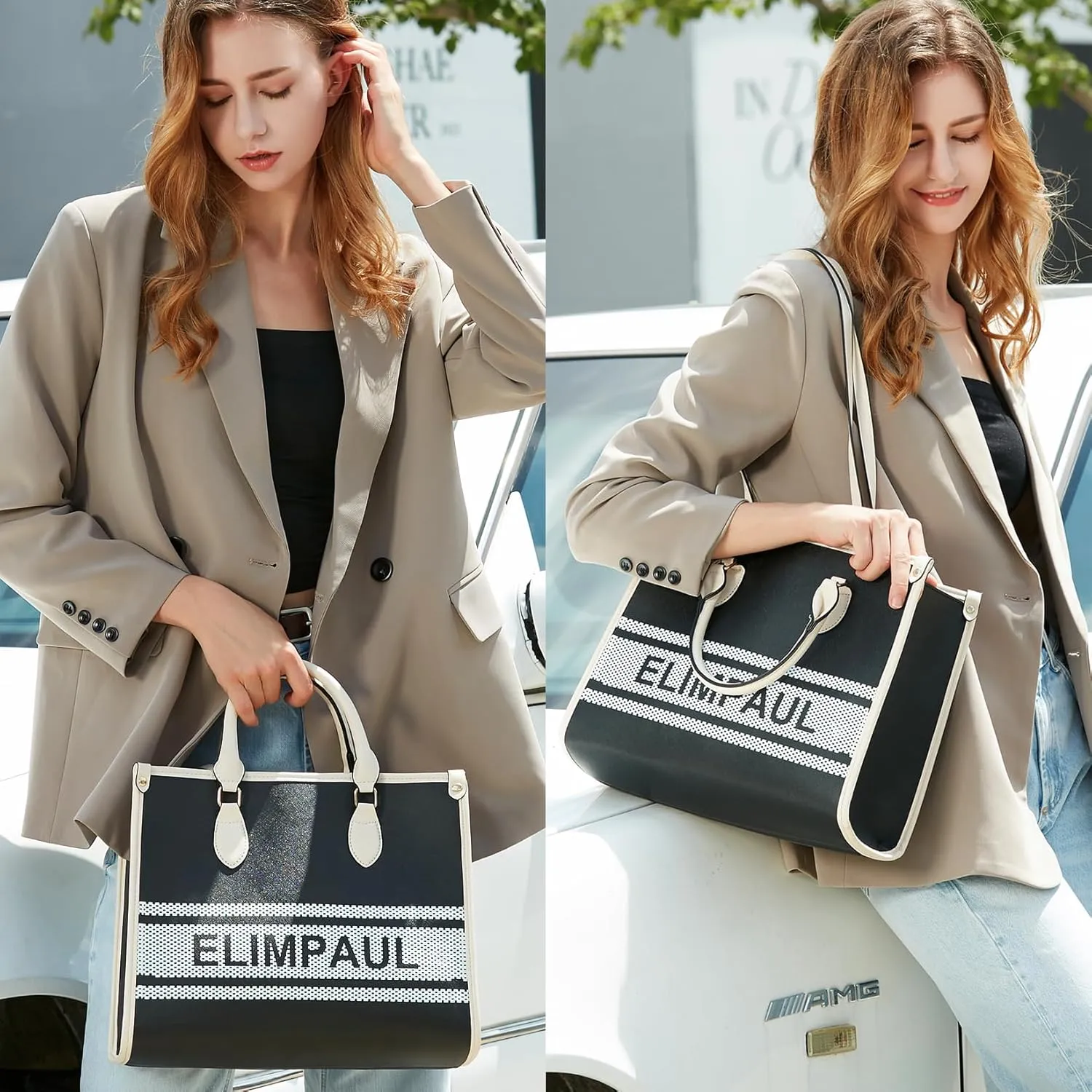 Women Fashion Handbag Wallet Tote Bag Shoulder Bag Top Handle Satchel Purse Set