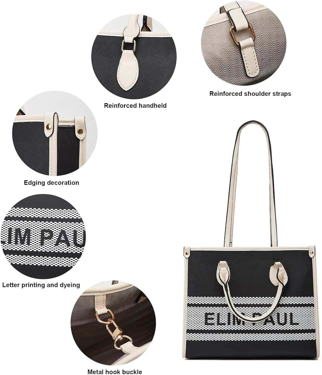 Women Fashion Handbag Wallet Tote Bag Shoulder Bag Top Handle Satchel Purse Set