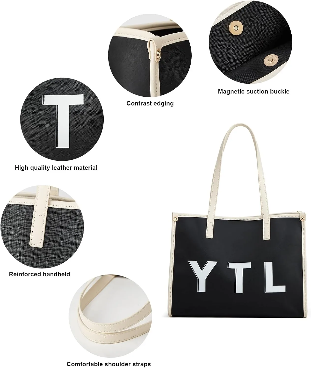 Women Fashion Handbag Wallet Tote Bag Shoulder Bag Top Handle Satchel Purse Set