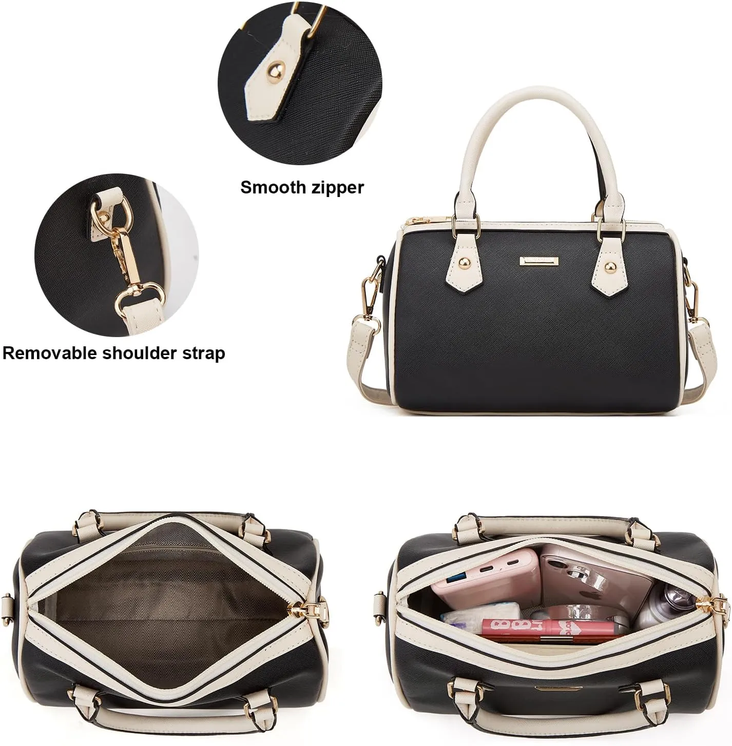 Women Fashion Handbag Wallet Tote Bag Shoulder Bag Top Handle Satchel Purse Set