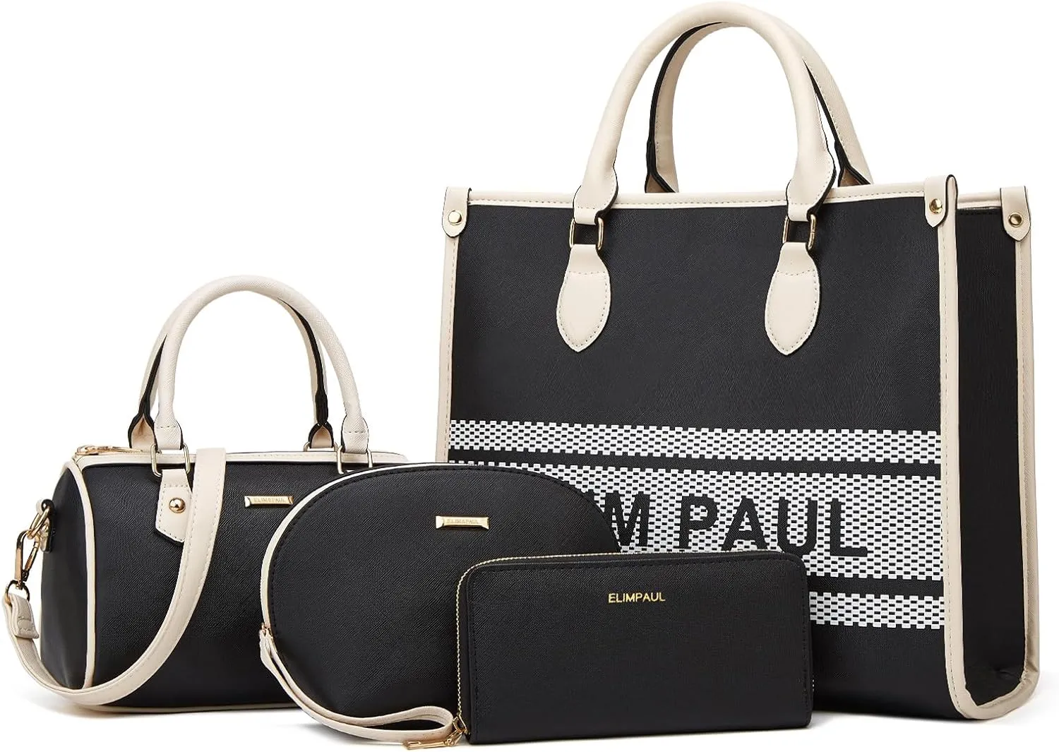 Women Fashion Handbag Wallet Tote Bag Shoulder Bag Top Handle Satchel Purse Set