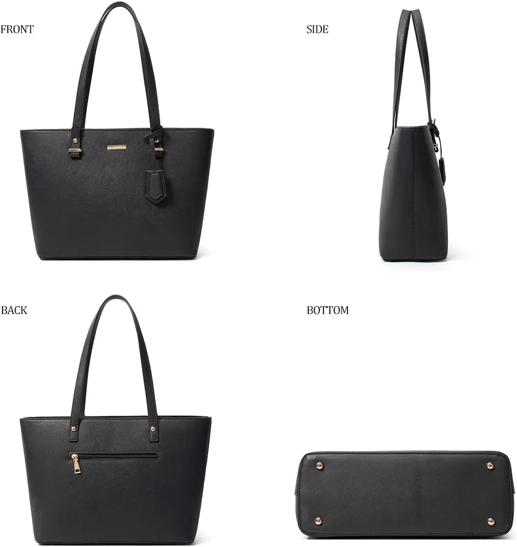 Women Fashion Handbags Wallet Tote Bag Shoulder Bag Top Handle Satchel Purse Set 4pcs