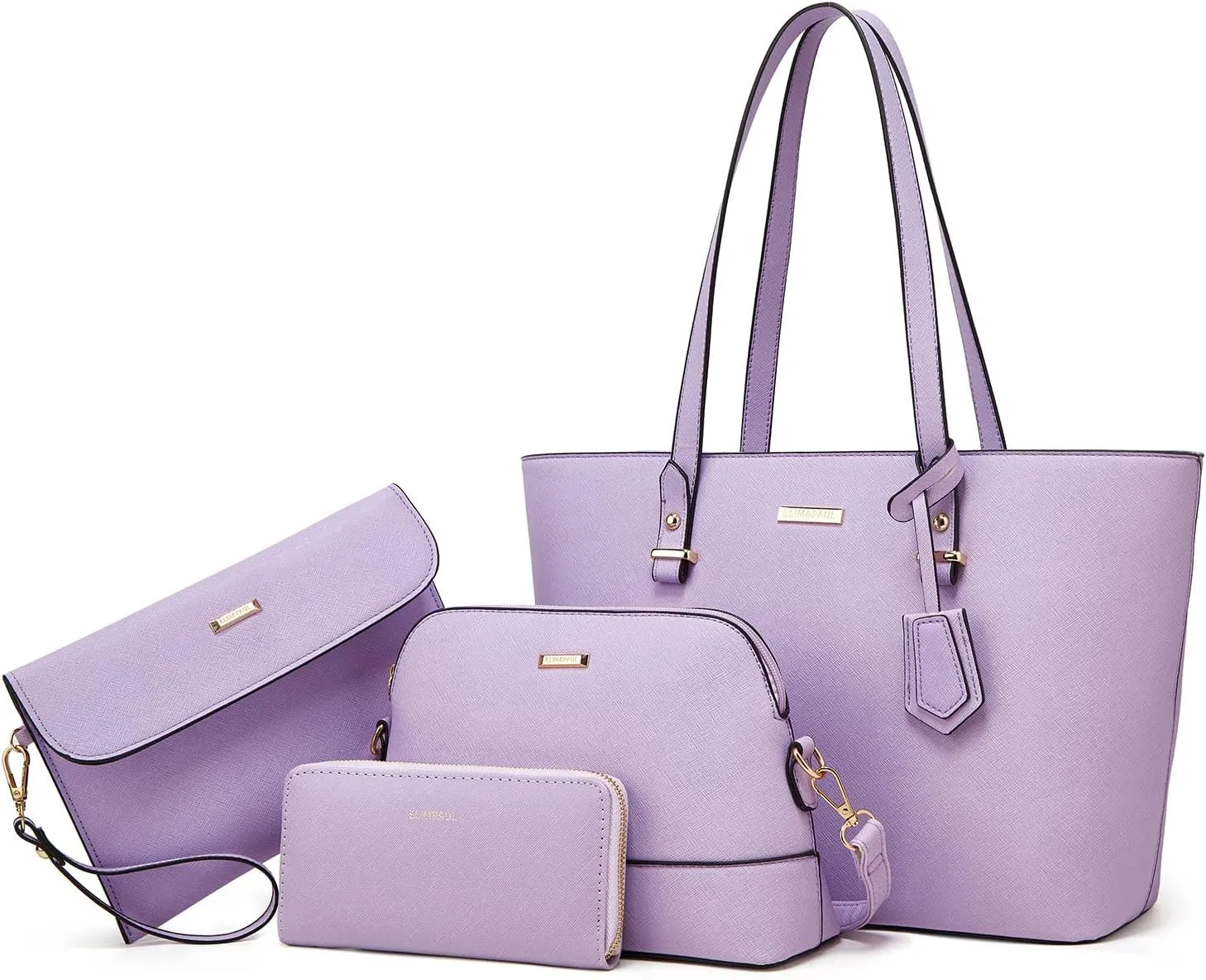 Women Fashion Handbags Wallet Tote Bag Shoulder Bag Top Handle Satchel Purse Set 4pcs