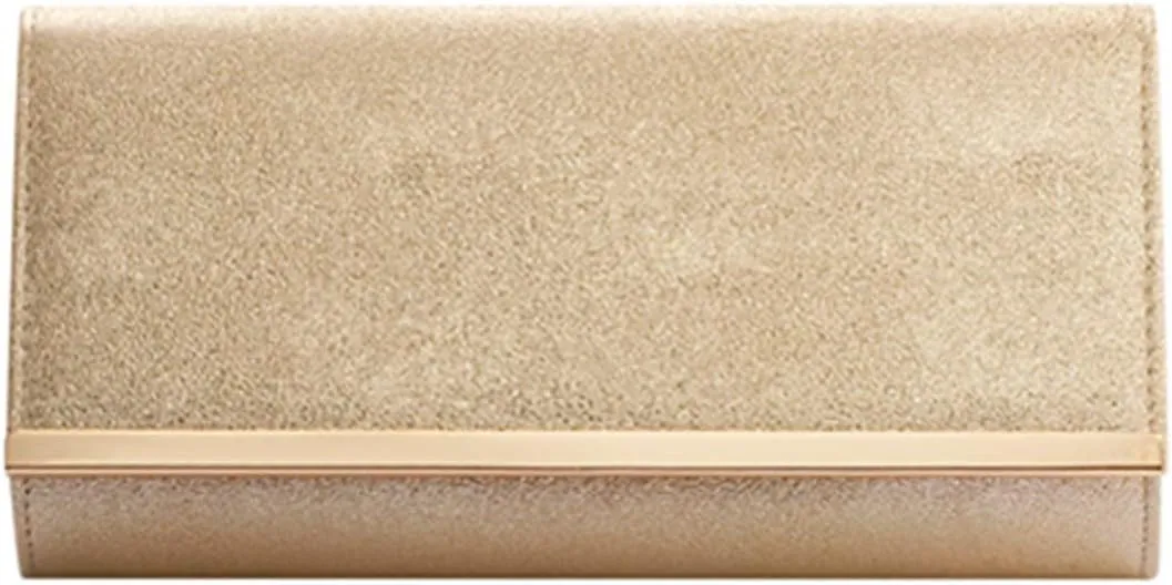 Women gold clutch Purses Formal Evening Bags Wedding Party Dressy Handbags Bridal Prom shoulder bag with chain