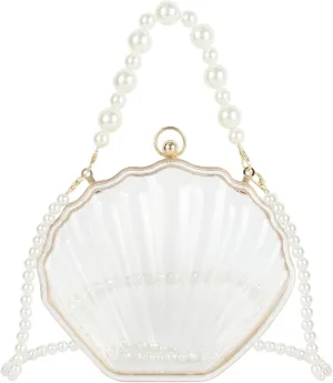 Women Mini Seashell Evening Clutch Top-Handle Bag Cross-body Bag