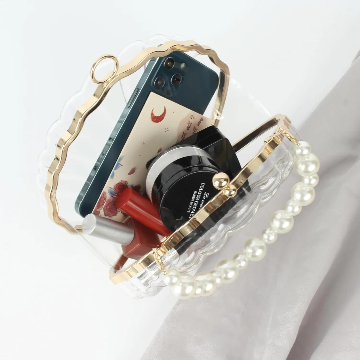 Women Mini Seashell Evening Clutch Top-Handle Bag Cross-body Bag