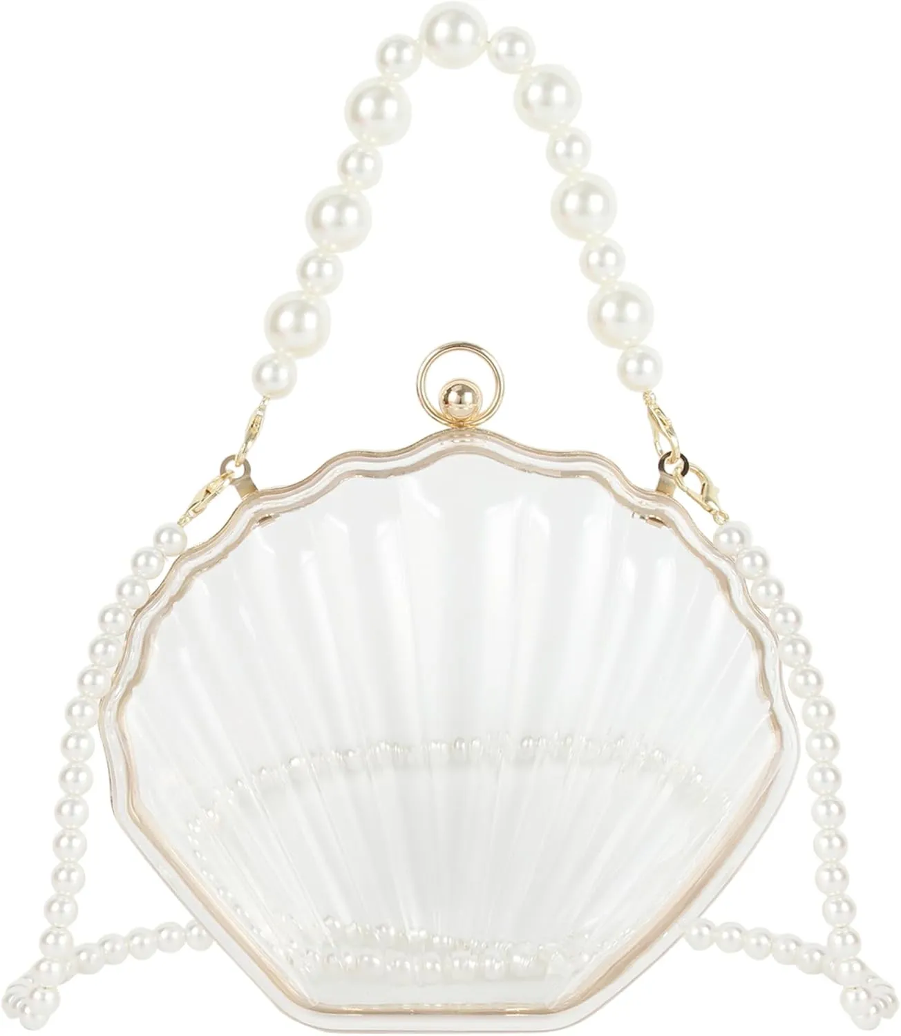 Women Mini Seashell Evening Clutch Top-Handle Bag Cross-body Bag