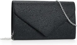 Women PU Clutch Glittering Evening Bag Formal Handbag Wedding Cocktail Prom Party Purse