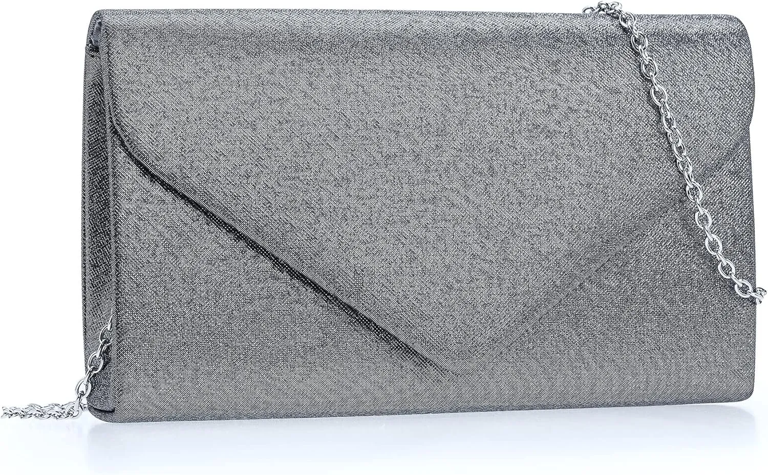 Women PU Clutch Glittering Evening Bag Formal Handbag Wedding Cocktail Prom Party Purse