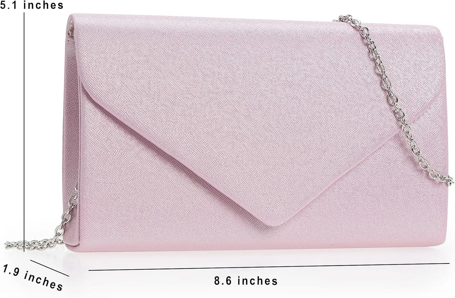 Women PU Clutch Glittering Evening Bag Formal Handbag Wedding Cocktail Prom Party Purse