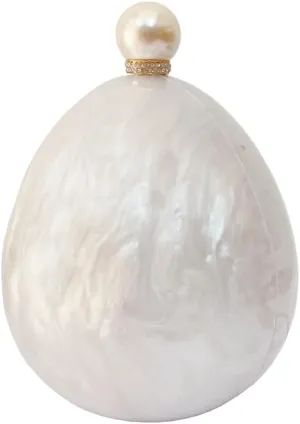 Women Trendy Acrylic Evening Clutch Glitter Marble Purse Banquet Party Prom Handbag with Pearl Chain