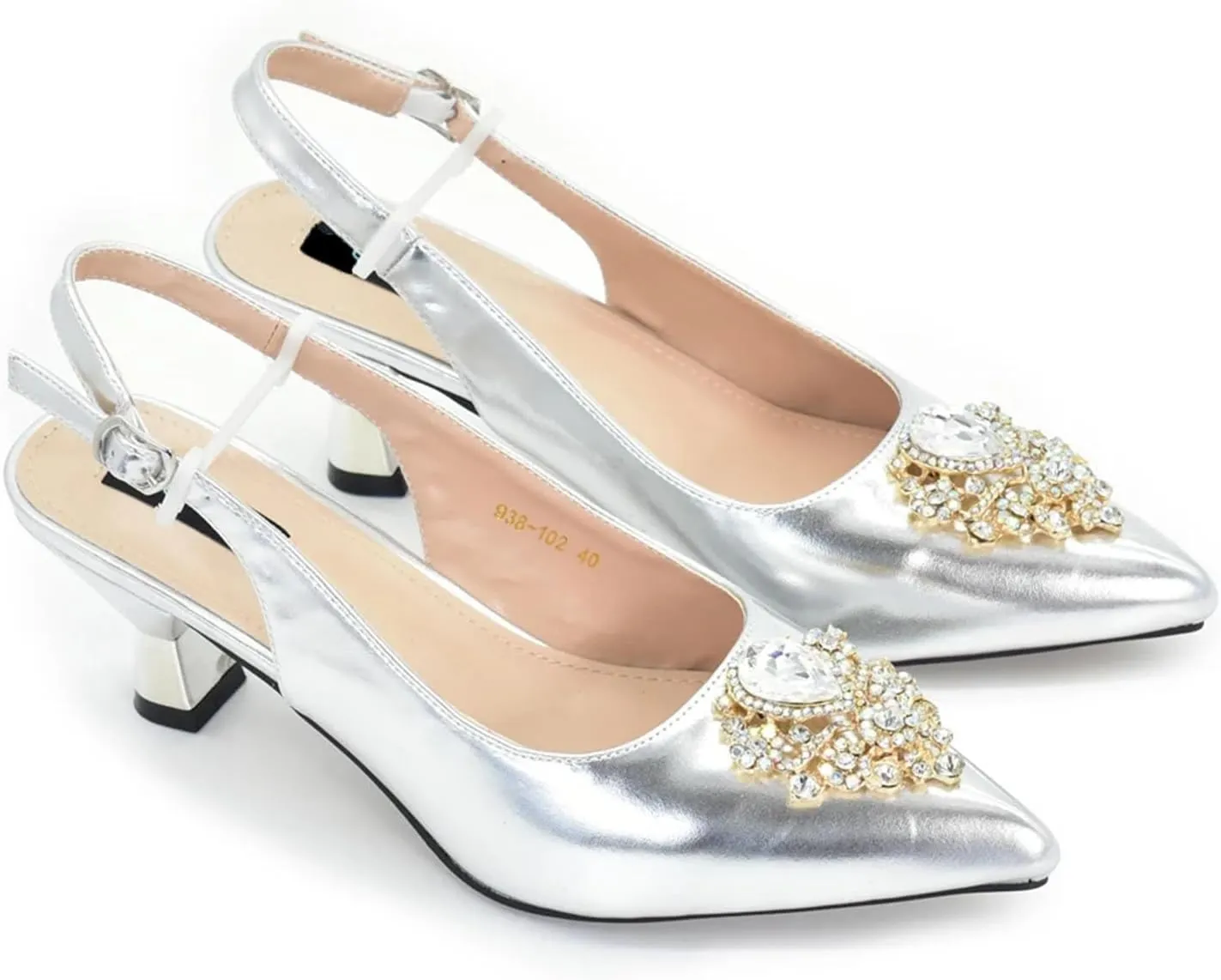 Women’s African Themed Designer Wedding Shoes and Purse Combo Rhinestone Decorated Heels for Special Occasions