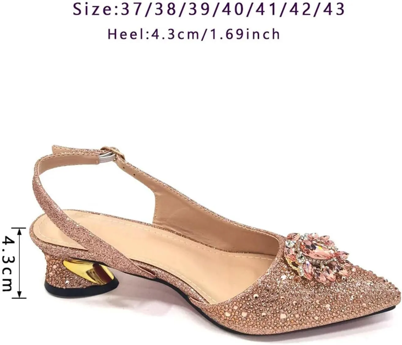 Women’s African Themed Wedding Shoes and Matching Shoulder Bag Combo Pointed Toe Comfortable Heels for Bride