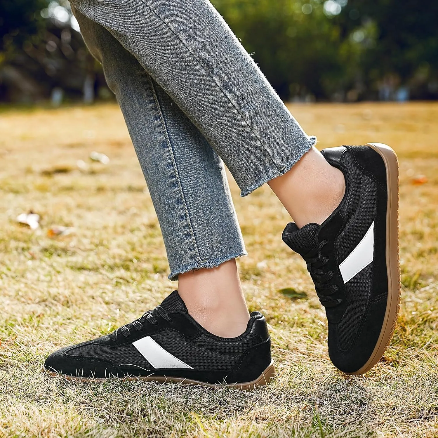 Womens Casual Fashion Barefoot Shoes | Wide Toe | Minimalist | Zero Drop | Lightweight Breathable Walking Shoes