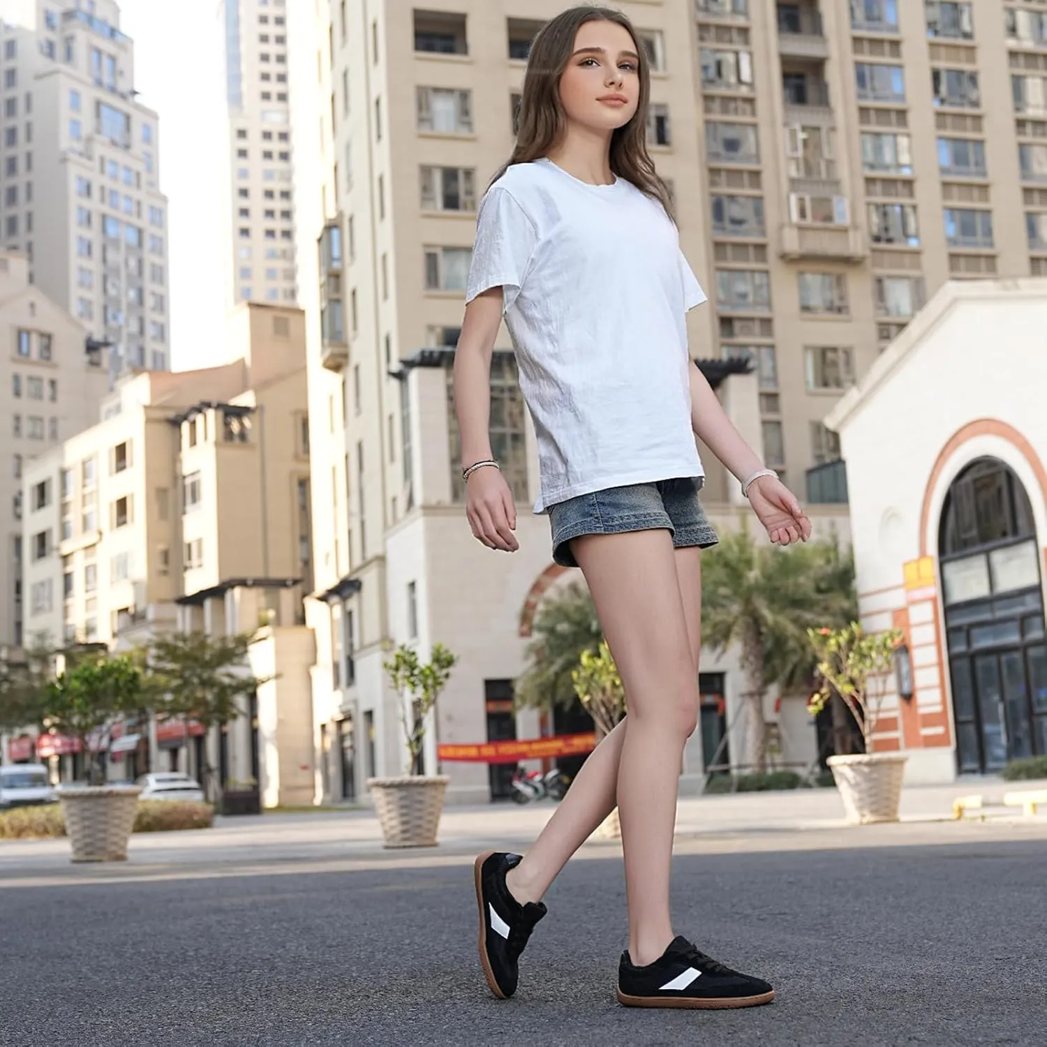 Womens Casual Fashion Barefoot Shoes | Wide Toe | Minimalist | Zero Drop | Lightweight Breathable Walking Shoes