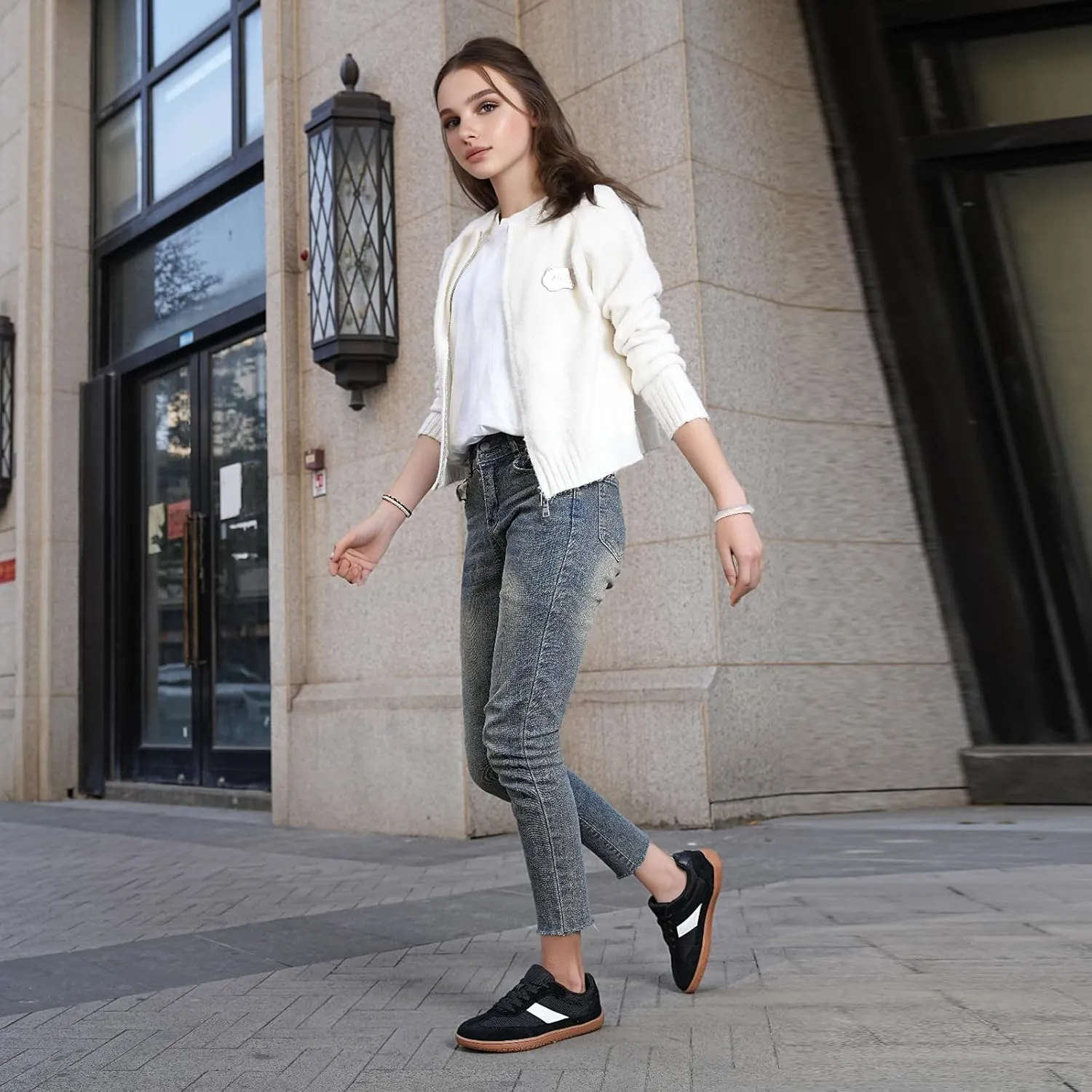 Womens Casual Fashion Barefoot Shoes | Wide Toe | Minimalist | Zero Drop | Lightweight Breathable Walking Shoes
