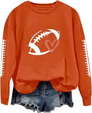 Women'S Clothing Long Sleeve Crew Neck Sweatshirt Loose Casual Pullover Top Fall Teen Girls Preppy Clothes Womens