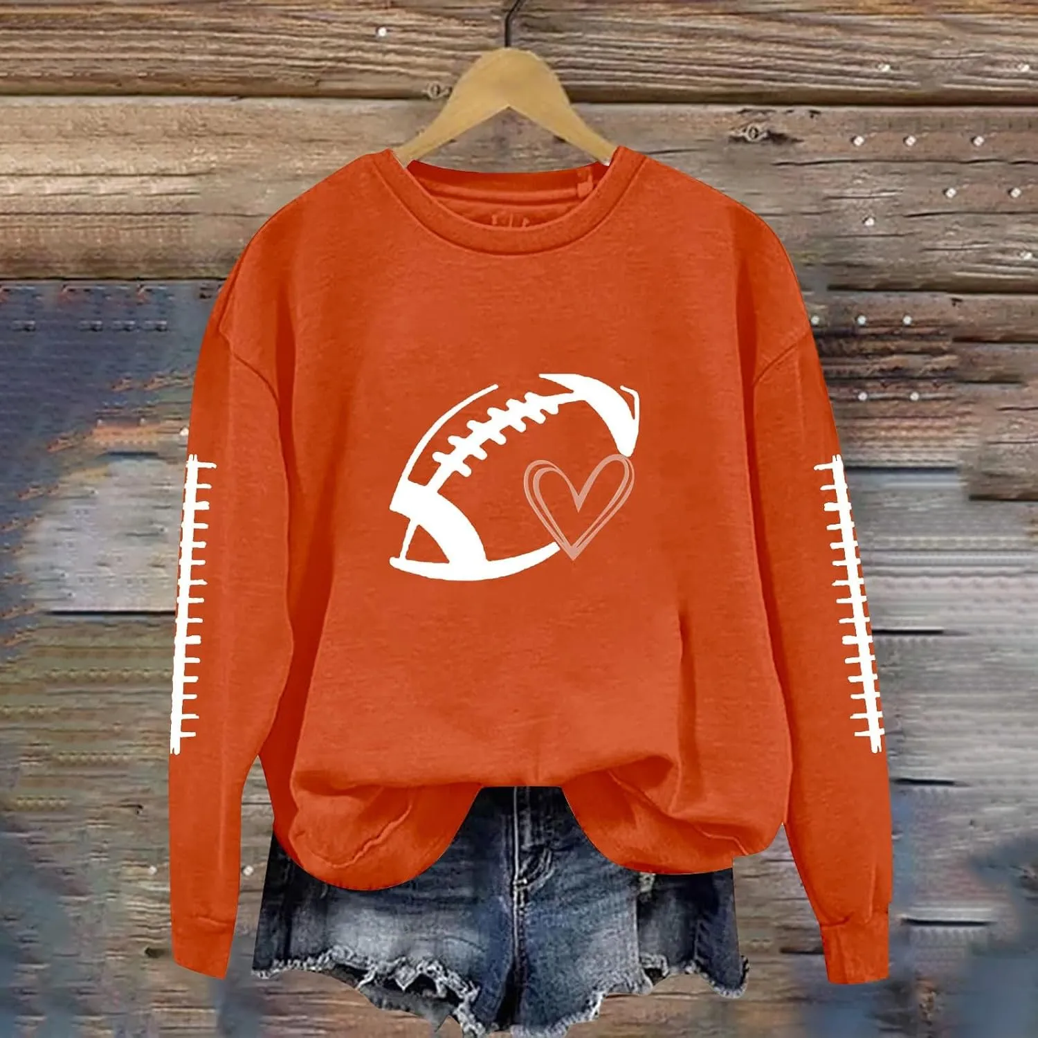 Women'S Clothing Long Sleeve Crew Neck Sweatshirt Loose Casual Pullover Top Fall Teen Girls Preppy Clothes Womens