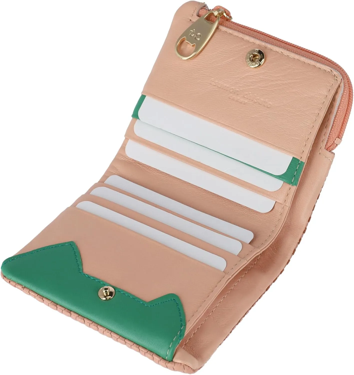 Women's Embossed Mesh Bi-fold Wallet