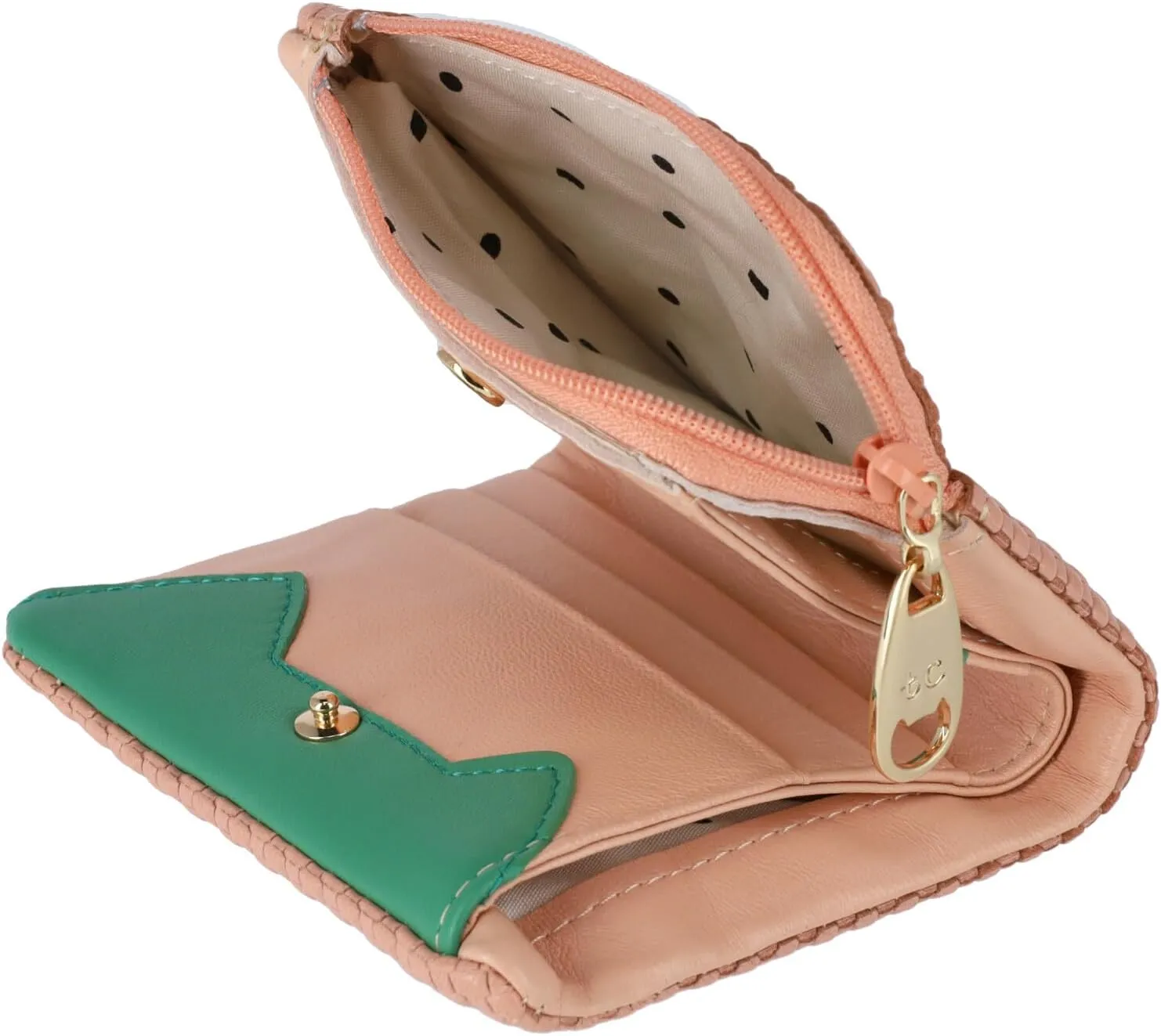Women's Embossed Mesh Bi-fold Wallet