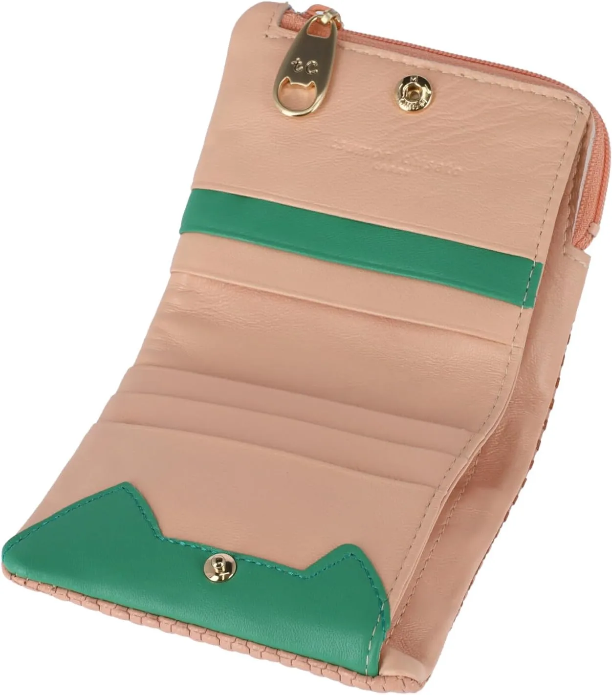 Women's Embossed Mesh Bi-fold Wallet