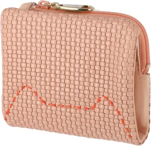 Women's Embossed Mesh Bi-fold Wallet