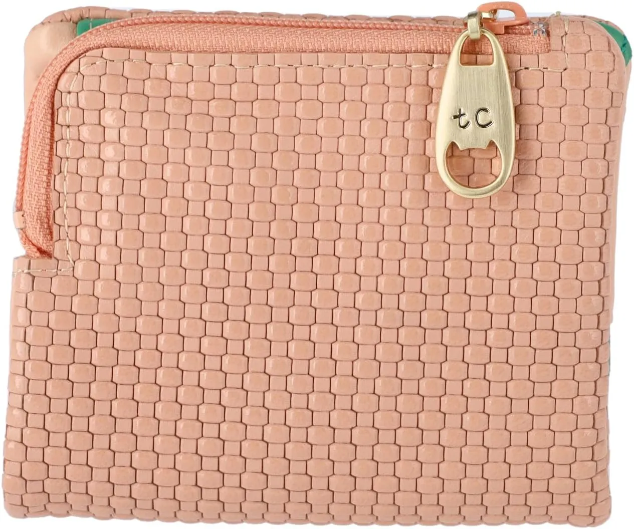 Women's Embossed Mesh Bi-fold Wallet